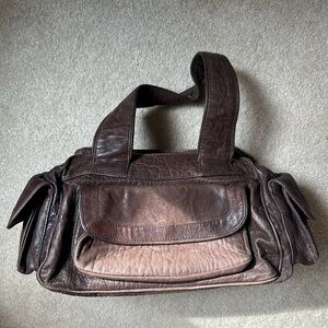 Soft brown leather handbag URBANCODE